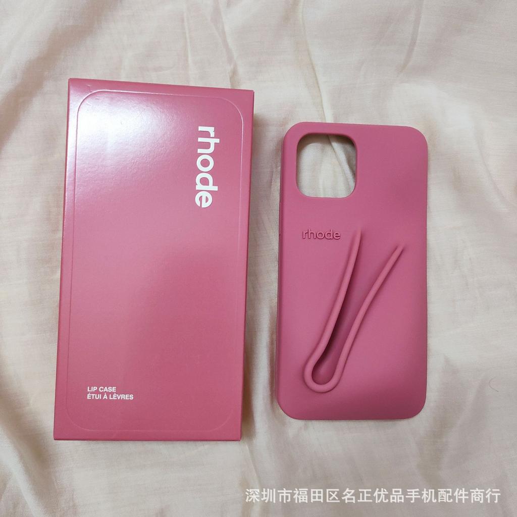 Силиконовый чехол для телефона цвета помады, подходящий для iPhone 11–iPhone 16, обеспечивающий защиту от падений и приятную на ощупь поверхность — стильный подарок для женщин