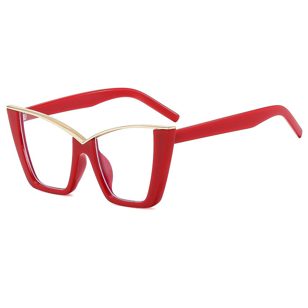 Оверсайз очки «кошачий глаз» женские модные винтажные очки для защиты от синего света брендовый дизайн шикарные очки без диоптрий