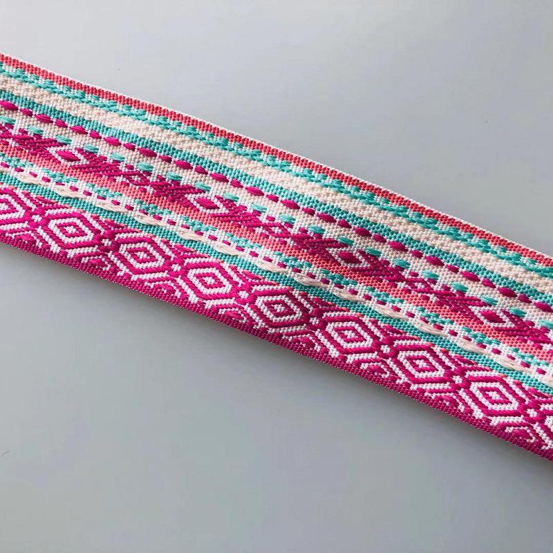 Геометрическое четырехугольное жаккардовое ленточное кружево, ширина 3,7-5 см, для одежды, обуви и сумок, аксессуаров (А-1532)