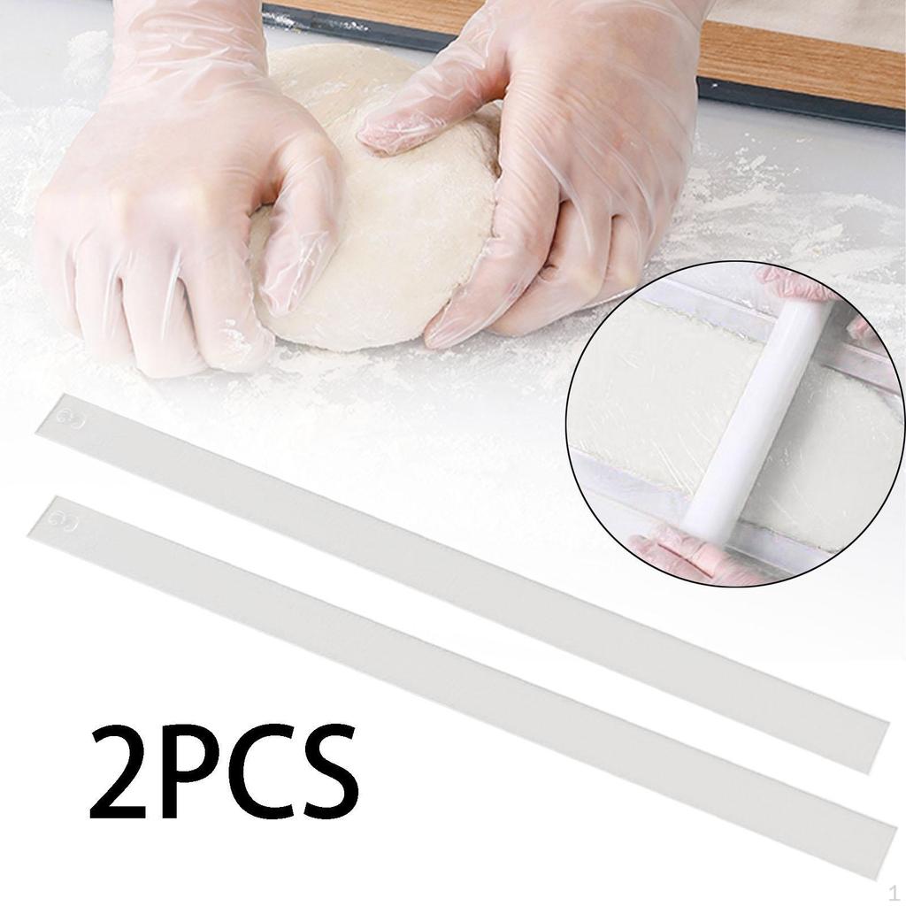2 шт. полоски для измерения теста, направляющие скалки, проставки 40 см