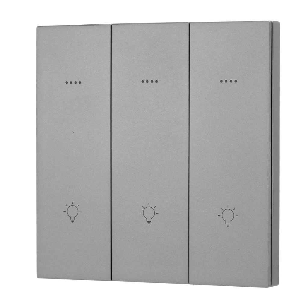 Умный выключатель света для беспроводного голосового управления по протоколу ZigBee, 3 открытых элемента управления, интеллектуальное количество