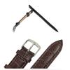 22mm Universal Genuine Leather Steel Buckle Watch Band Strap Wrist Watchband Sweatband Sports Belt