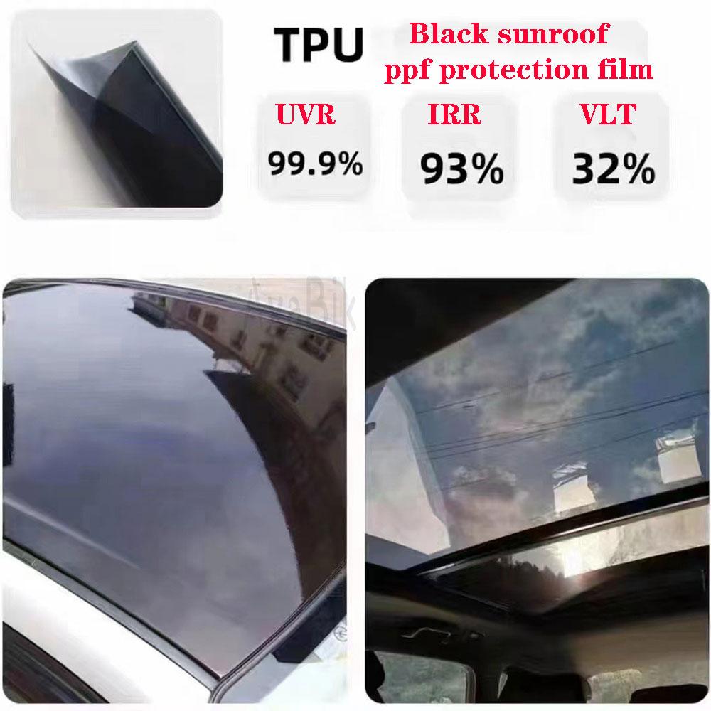 Blue PPF TPU Car Skylight Protection Film Car Sunroof Glass Protection Car Heat Insulation, Anti-Ultraviolet and Explosion-Proof