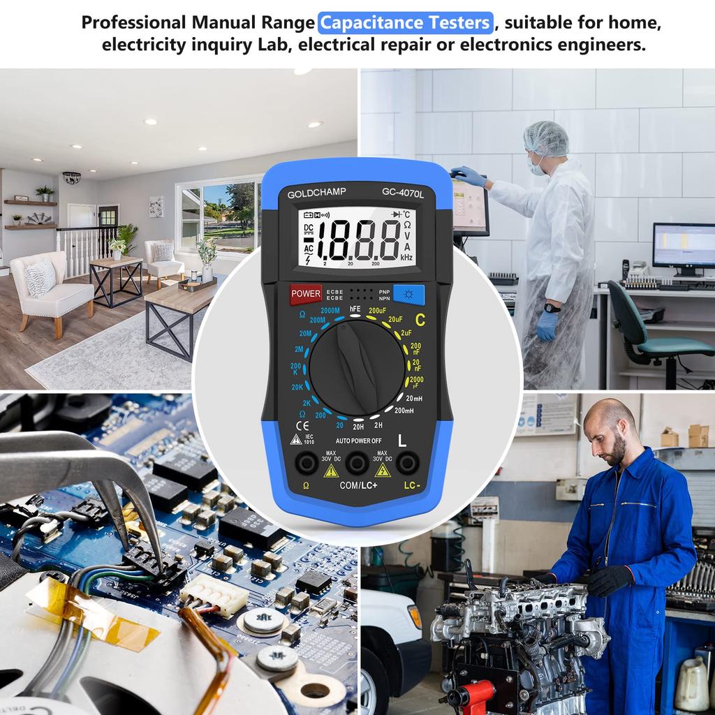 Мультиметр-тестер конденсаторов GOLDCHAMP