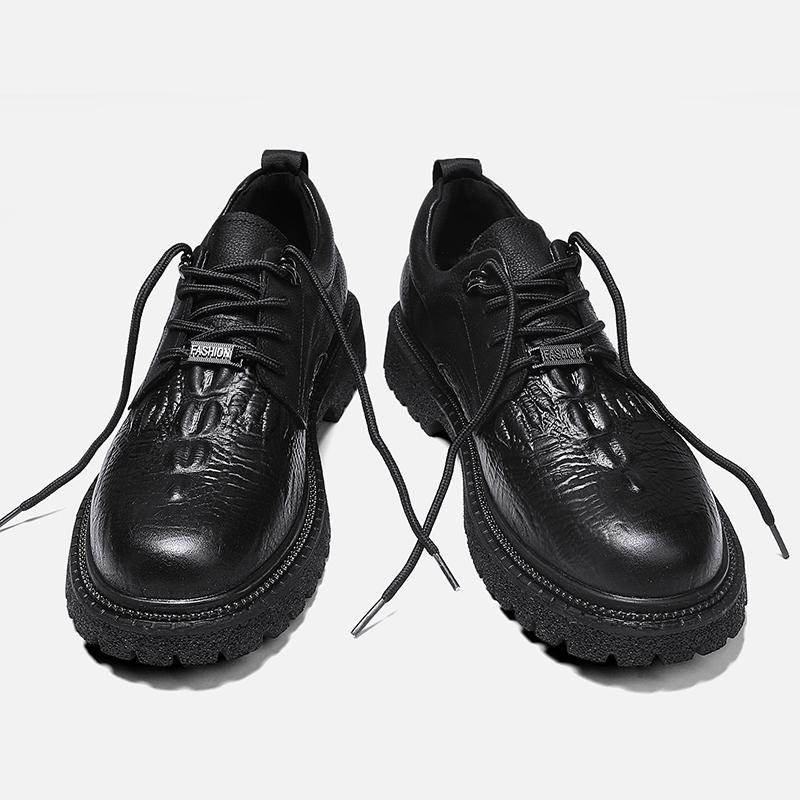 Мужская новая кожаная спортивная обувь на открытом воздухе, повседневная обувь, деловая кожаная обувь