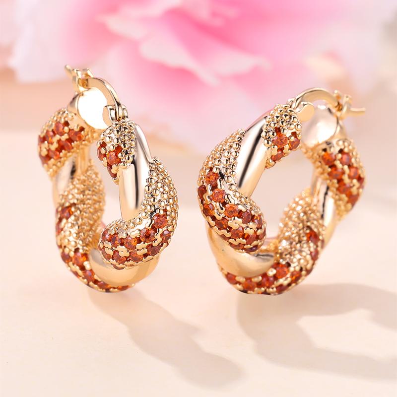 Модные геометрические витые толстые серьги-кольца, модные золотые серьги, большие круглые серьги для женщин, ювелирные изделия в стиле панк, хип-хоп, подарок