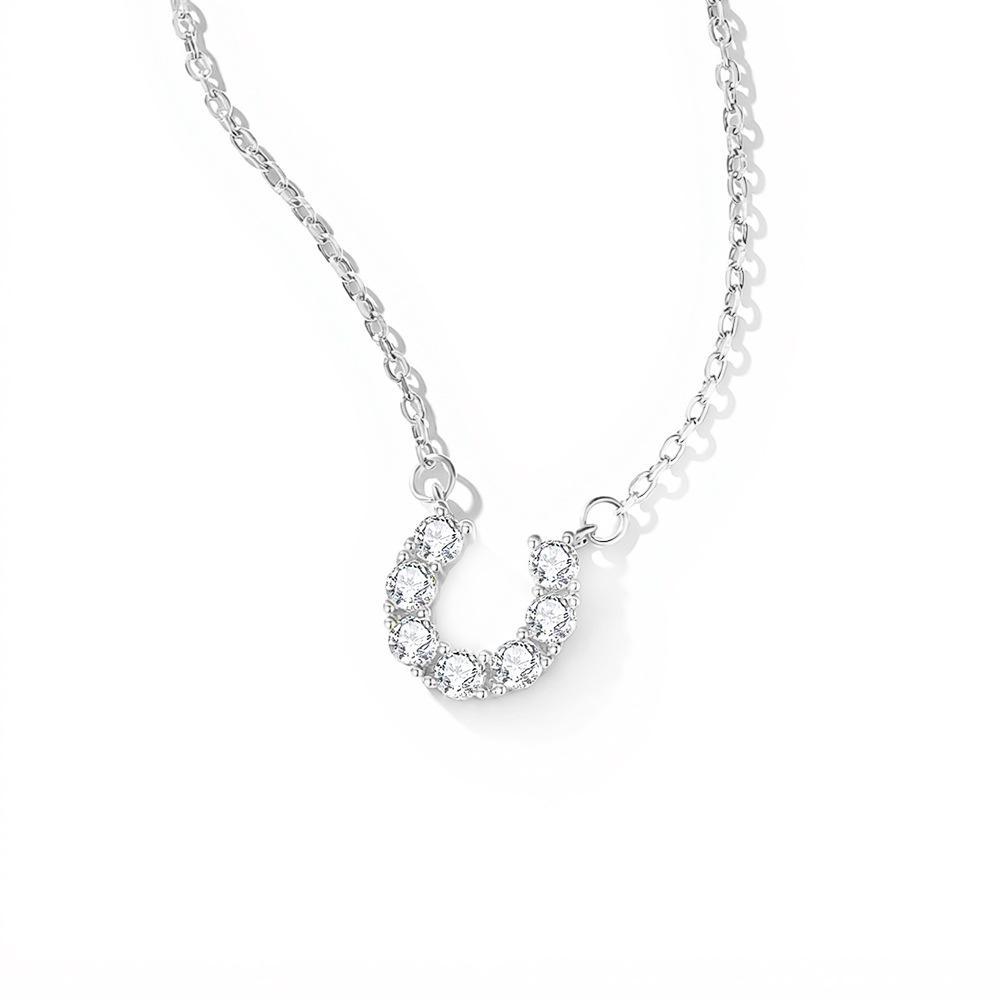 S925 Sterling Silver Moissanite Cross Pendant Clavicle Necklace for Women Luxury Sparkling Fine Jewelry Gift