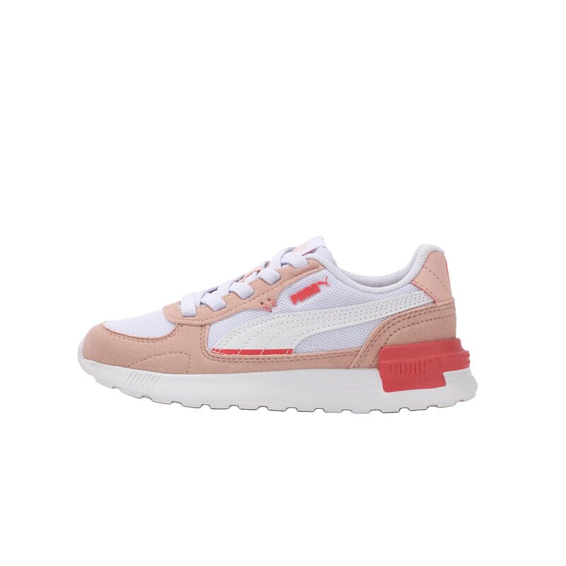Puma Graviton Comfortable Low-Top Kids Casual Shoes Kids Sneaker Pink White 381988-18