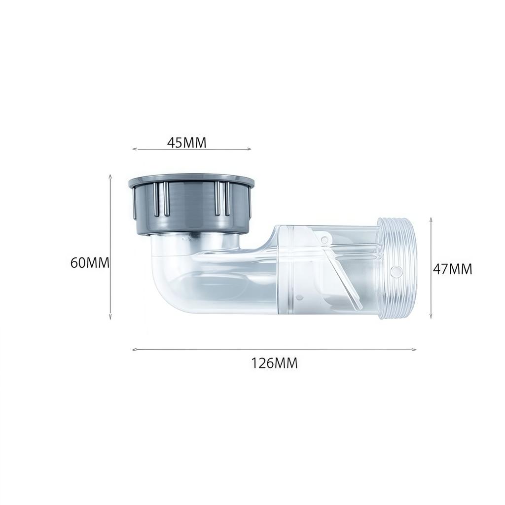 Kitchen Wash Basin Drainage Pipe Odor Proof Curved Kitchen Sink Drain Pipe Drain Downpipe Joint Tube Pipeline Accessory