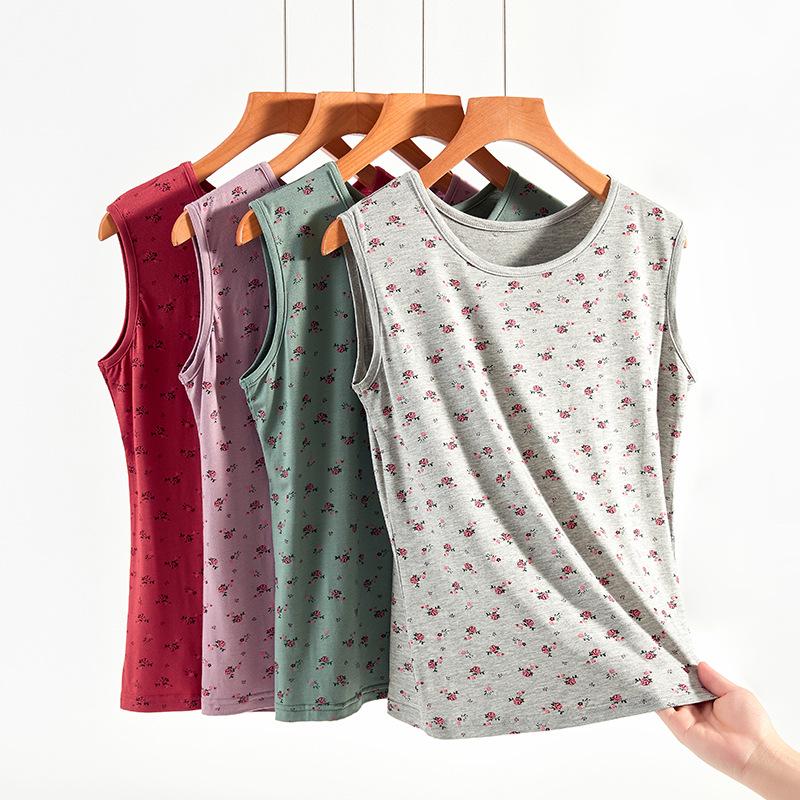 Летняя пижама мамы: Легкий модальный жилет и комплект с короткими рукавами для женщин среднего и пожилого возраста