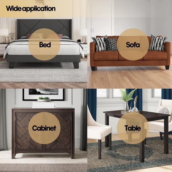 4 шт. 5/6-дюймовая подъемная опора для мебели, прочная опора для кровати, поддерживающая до 6000 фунтов, противоскользящая опора для стола, дивана, кресла, дивана, шкафа, подъемная опора для ног, повышающая высоту