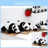 Adorable Plush Panda Keychain 10cm Soft Short Plush Toy With Pp Cotton Filling