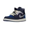 Air Jordan 1 Mid SE Craft PS Inside Out — детские кроссовки Obsidian Blue French-Blue Ashen-Slate DX2195-400