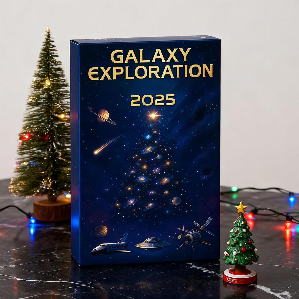 2026 Исследование Галактики Адвент-календарь 2D Плоский Акриловый Космический Адвент-Игрушка 24 Дня Рождественский Календарь Обратного Отсчета Для Ребенка Подростка Студента