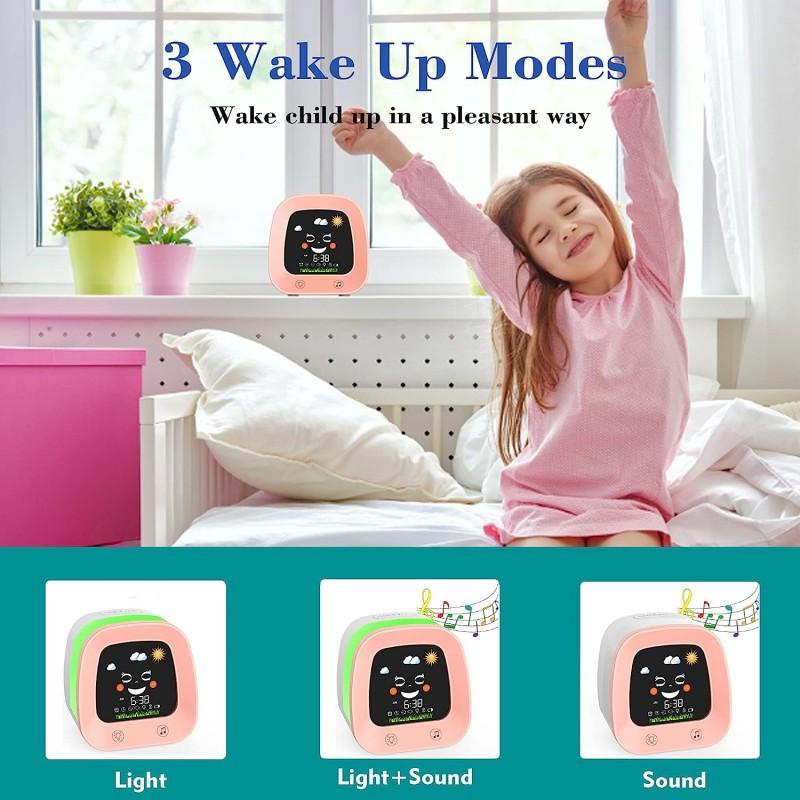 Детский будильник-будильник для сна с звуковой машиной, 4-часовой таймер сна для мальчика и девочки, подарок на день рождения