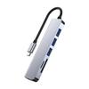6 в 1 USB-C Type C HD Выход 4K USB 3.0 HD Адаптер ХАБ Многофункциональная Док-станция