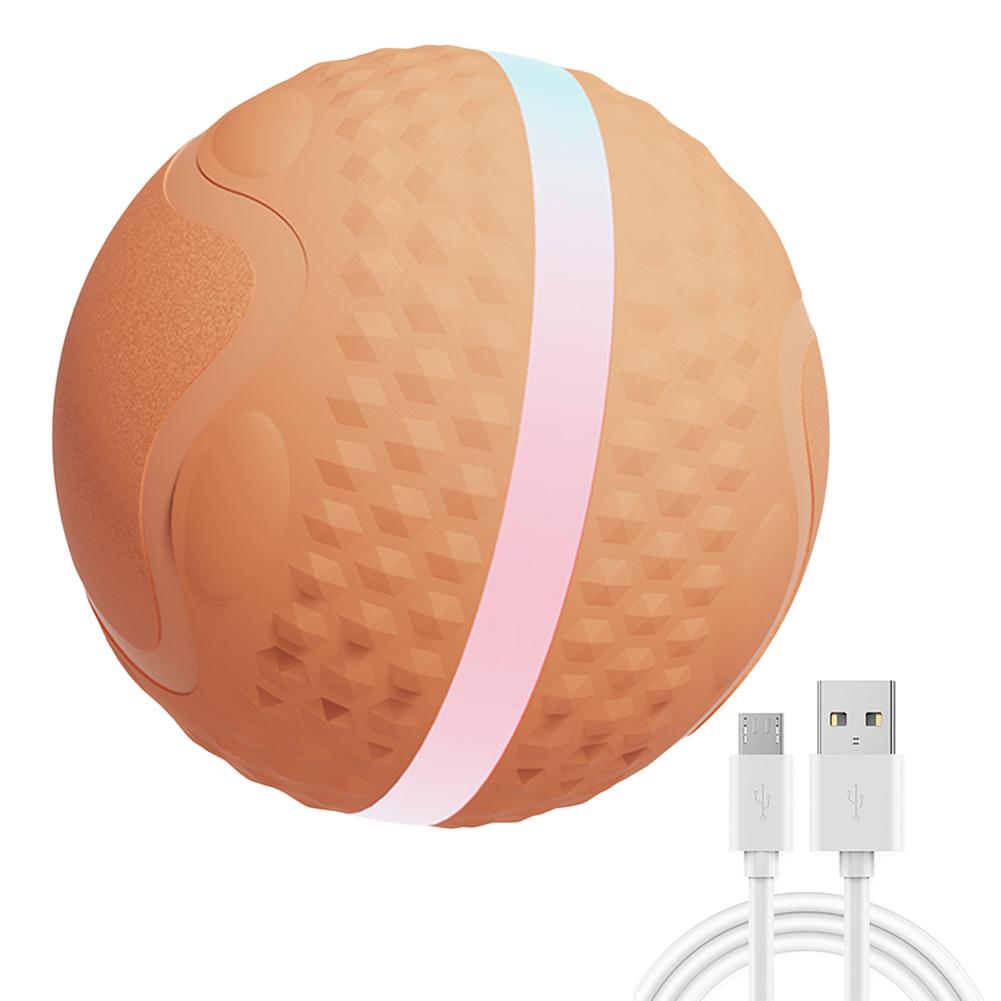 Игрушка-мяч для собак с USB-зарядкой, умный электрический мяч-игрушка с 2 режимами, автоматический вращающийся мяч-игрушка для щенков/маленьких/средних/больших собак