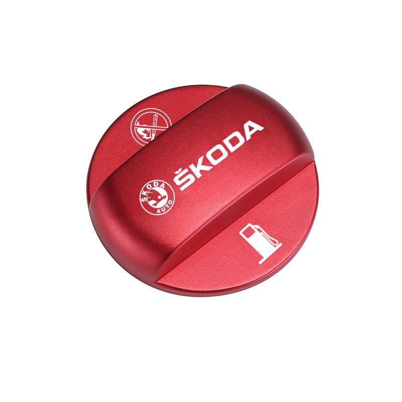 VMAD6 Car Fuel Filler Door Cover Fuel Tank Gas Caps Accessories For Skoda Octavia Kodiaq Enyaq iV Kamiq Scala Superb Fabia Rapid Karoq