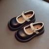 Туфли Мэри Джейн на весну и осень, мягкие нескользящие туфли для девочек, маленькие кожаные туфли