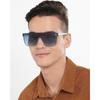 Очки VINCENT CHASE от Lenskart | Солнцезащитные очки с квадратной оправой и поляризацией | 100% защита от ультрафиолета | Для мужчин и женщин | Vc S14088