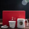 Ceramic Teacup Personal Office With Lid Filter Tea Separation Household Cup Can Be Printed