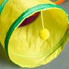 Polyester+Steel Wire Cat Tunnel Tube Foldable Cat Maze Tunnel Portable Pet Fun Play Toy  Puppy
