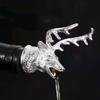 Creative Deer Head Pourer Detachable Wine Bottle Pourer Bartender's Fancy Deer Horn Wine Dispenser Kitchen Tools Bar Accessories