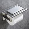 Stainless Steel Bathroom Paper Holder Toilet Roll Holder No Drilling Wall Mount WC Paper Phone Holders Home Paper Towel Holder