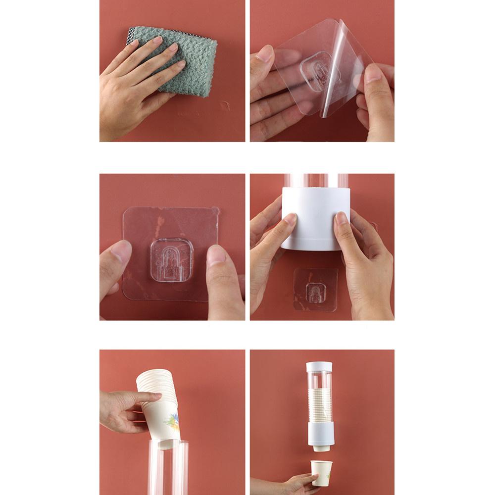 Одноразовые бумажные стаканчики, держатель для пластиковых стаканчиков для диспенсера воды, настенный автоматический стеллаж для хранения стаканчиков, контейнер для стаканчиков