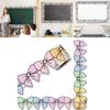 10m Colorful Bows Bulletin Board Border Decorative Classroom Border Adhesive Bulletin Board Trim Sticker for School