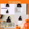 Halloween Pvc Pumpkin Witch Hat Spider Switch Sticker Living Room Decor Wall