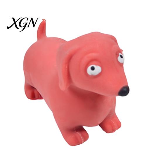 Dachshund Squeeze Toy Mini Stress Relief Simulated Dog Fidget Sensory Gadget Soft Stretchy Animal Shape Home Office Desk