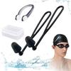 Coollooda Swimming Earplugs with String Swimmer Earplugs Waterproof Nose Clip Nose Plug Swimming Earplugs Corded Earplugs Made of Silicone Small Size
