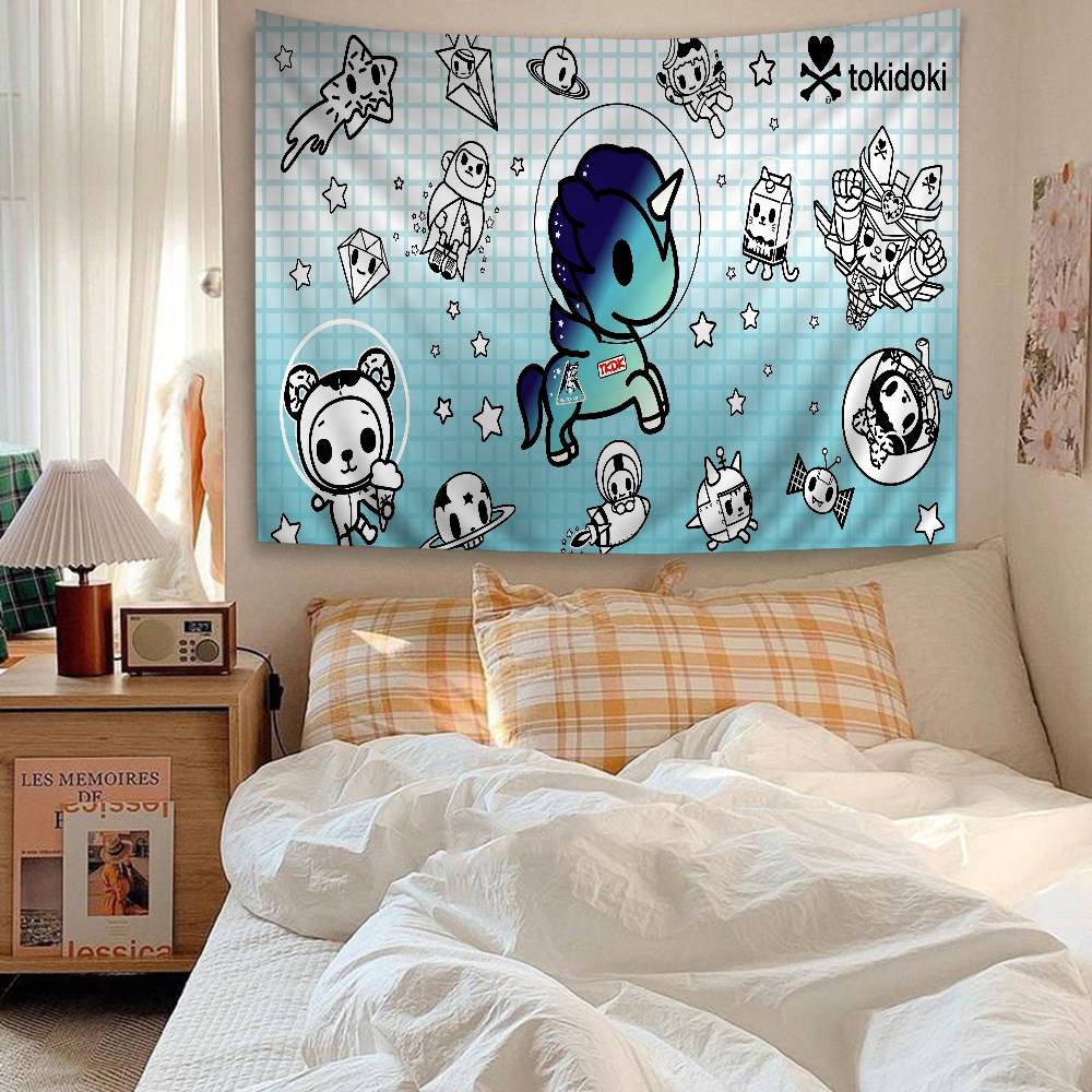 Известный Бренд Кавайи T-Tokidoki Хиппи Настенные Гобелены Для Гостиной Дома Комнаты в Общежитии Декор Искусство Домашний Декор