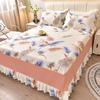 Подзор для кровати в цветочном стиле, не наносящий вреда коже, нескользящие чехлы для матрасов, покрывало с принтом «roupa de cama» (Нет наволочки)