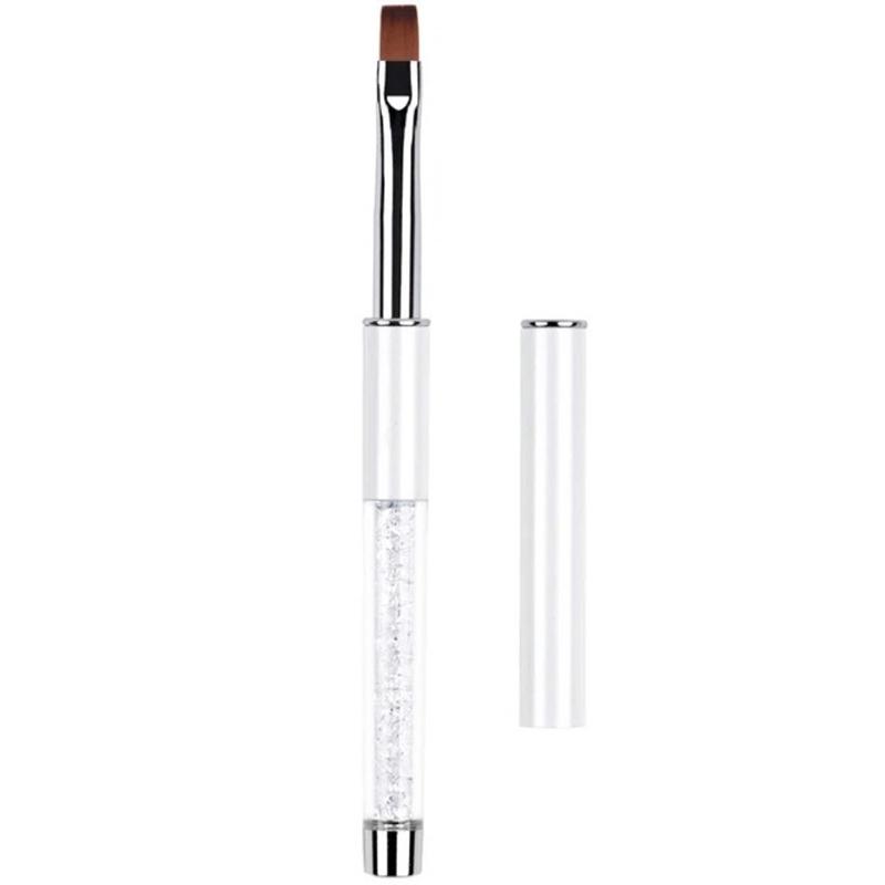 Nail Glue Phototherapy Pen Oval Flat Gel Nail Brush Handle Professional Nail Art Design Brushes Nail Art Tool