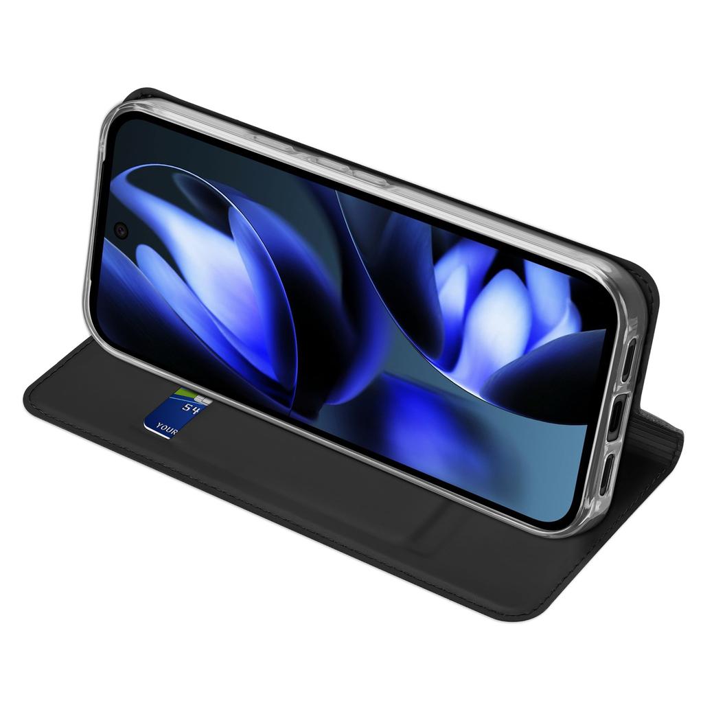 Чехол DUX DUCIS Skin Pro Series для Google Pixel 10a, кожаная обложка-подставка, держатель для карт