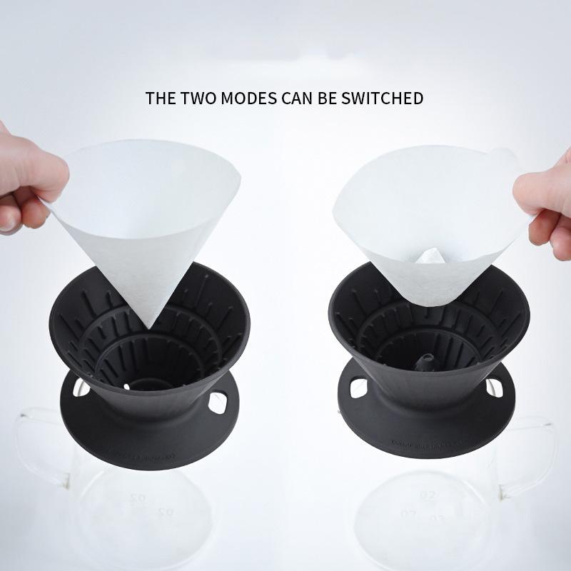 Силиконовый кофейный фильтр-чашка, многофункциональный складной кофейный фильтр, держатель для капельного кофе и чая, воронка, многоразовый наружный кофейный фильтр