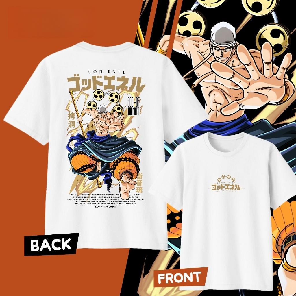2026 New Fashion ONE PIECE Anime Enel Y2k Graphic Summer TShirt Unisex Women High Quality Japanese Cartoon Soft Breathable Clothes
