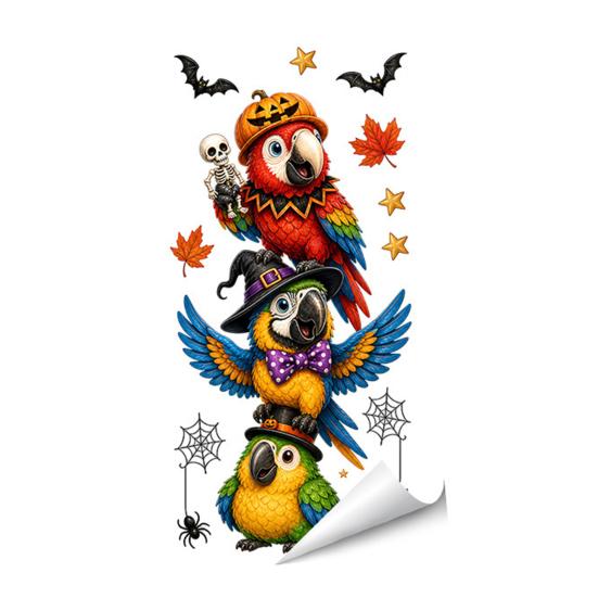 Indoor Outdoor Decorative Clings Halloween Window Clings, PVC Waterproof Static Decals, Removable Festive Wall Stickers