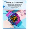 SANDA New Product Gradient Multiple Colors Frozen Couple Style Men's and Women's Fashion Trend Multi -functional Waterproof Electronic Watches