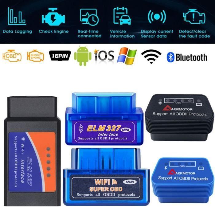 Для BMW E90 E46 E60 E39 E36 E87 E84 X5 E70 X3 X6 M3 M5 WIFI ELM327 OBD2 Сканер Bluetooth ELM327 OBD2 Сканер Синий