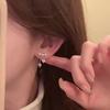Любовь серьги-гвоздики с жемчужной бахромой женские весна и лето 2025 серьги серьги