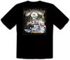 Кастомный Велосипед Kustom Рокабилли Live To Ride Harley Чоппер Черная Футболка -315-