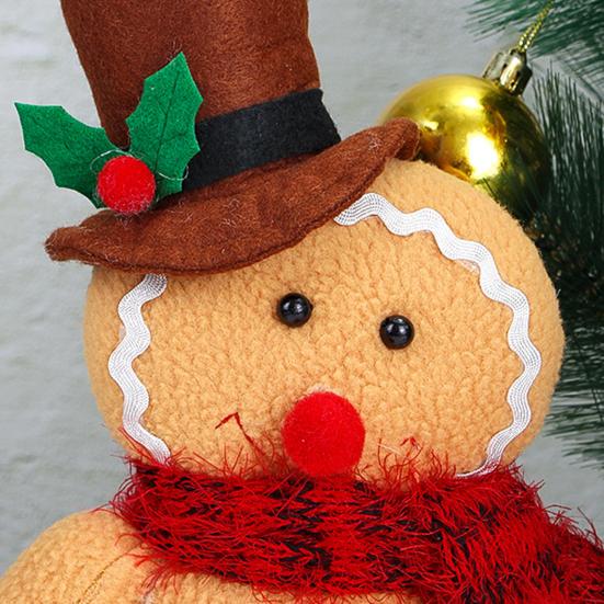 Пряничный человечек, мягкая плюшевая праздничная декоративная подушка, домашний декор, плюшевая мультяшная фигурка мальчика и девочки, украшение на рождественскую елку