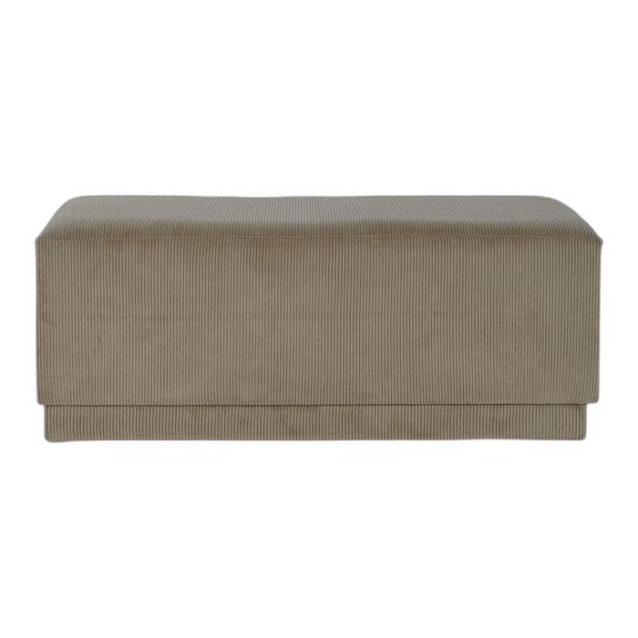 Banc banquette polyester et bois MDF DKD Home Decor