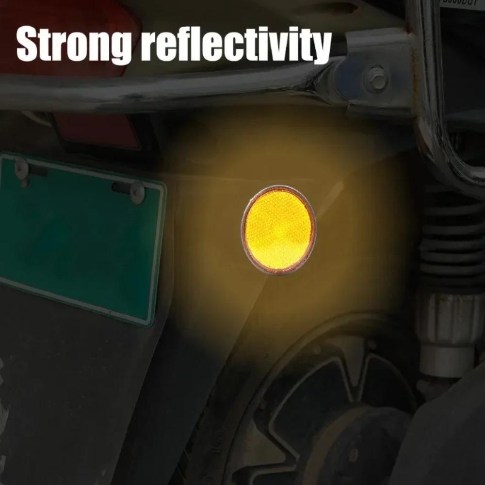 Dustproof Night Warning Reflector Safety Car Round Tail Sign Car Accessories