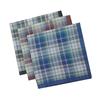 3 шт. 43x43 см 100% хлопок Классические Винтажные Клетчатые Принтованные Мужские Носовые Платки Потовые Полотенца Карманные Платки для Костюмов Свадебные Носовые Платки