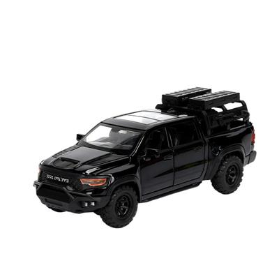 Масштаб 1/32 Пикап Dodge RAM MAMMOTH Игрушечная машинка Миниатюрная Литой металл Внедорожник Модель Инерционный Звук Свет Коллекция Подарок Мальчику