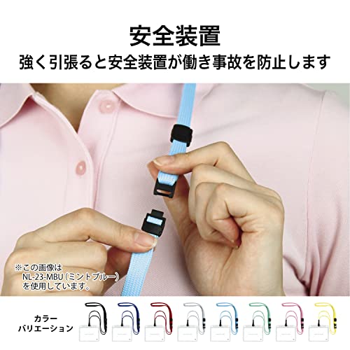 Открытый промышленный подвесной бейдж для имени, табличка с именем, держатель для карточки, держатель для имени, упаковка 10 штук, на молнии, мягкий чехол, синий, NL-23-BU